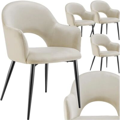 Silla de comedor Sachel de Tectake - Confort y estilo, 120kg Silla de comedor Sachel de Tectake - Confort y estilo, 120kg
