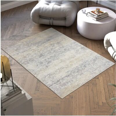 Tectake Tapis Vintage Dalia - Poils courts, Beige - Décoration Maison - Publicité Tectake Tapis Vintage Dalia - Poils courts, Beige - Décoration Maison - Publicité