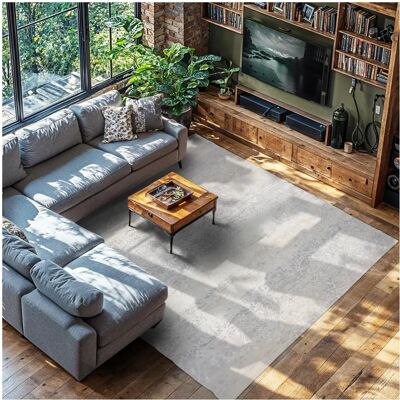 Tectake Vintage Dalia Teppich - 240x340cm, Kurzflor, Beige Tectake Vintage Dalia Teppich - 240x340cm, Kurzflor, Beige