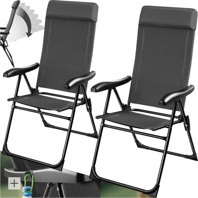 Tectake Camping Chair - Adjustable, Foldable, Lightweight - Outdoor Tectake Camping Chair - Adjustable, Foldable, Lightweight - Outdoor
