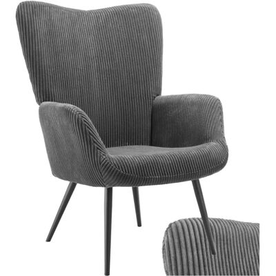 tectake Ergonomischer Sessel - Anthrazit/Schwarz tectake Ergonomischer Sessel - Anthrazit/Schwarz