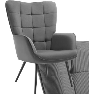 Fauteuil Ergonomique Tectake - Velours, Capacité 150kg - Design Moderne - Publicité Fauteuil Ergonomique Tectake - Velours, Capacité 150kg - Design Moderne - Publicité