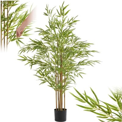 Arbre de bambou artificiel Tectake - 150cm - Vert - Publicité Arbre de bambou artificiel Tectake - 150cm - Vert - Publicité