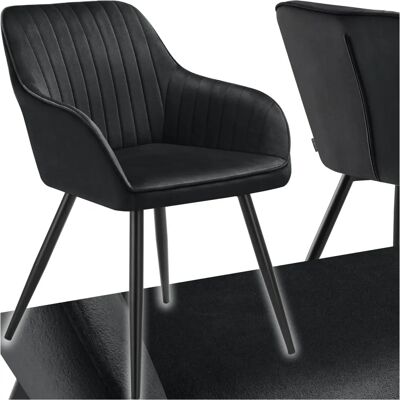 Silla Marilyn de Tectake - Terciopelo acolchado - Comedor y sala Silla Marilyn de Tectake - Terciopelo acolchado - Comedor y sala