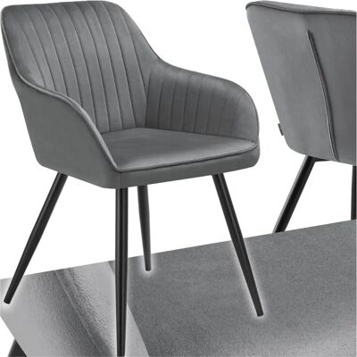 Chaise Marilyn Velours - Ergonomique, Solide, Élégante - Publicité Chaise Marilyn Velours - Ergonomique, Solide, Élégante - Publicité