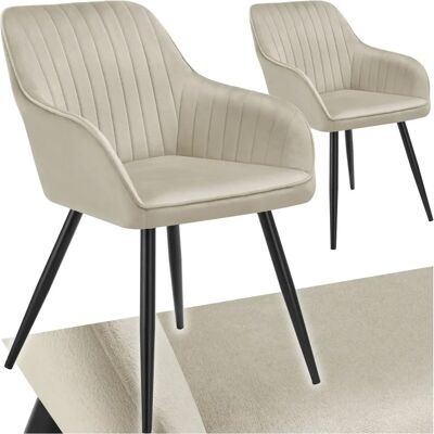 Silla Marilyn de Tectake - Terciopelo, Comedor, Salón - Ergonómica, Duradera, Fácil de montar Silla Marilyn de Tectake - Terciopelo, Comedor, Salón - Ergonómica, Duradera, Fácil de montar