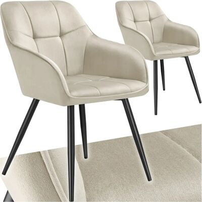 Tectake Marilyn Velvet Dining Chair - Comfort & Style Tectake Marilyn Velvet Dining Chair - Comfort & Style