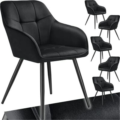 Tectake Marilyn Velvet Dining Chair - Ergonomic, Modern Style Tectake Marilyn Velvet Dining Chair - Ergonomic, Modern Style