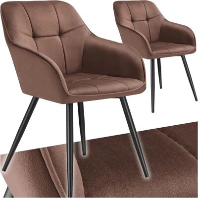 Tectake Marilyn Velvet Dining Chair - Supportive & Stylish Tectake Marilyn Velvet Dining Chair - Supportive & Stylish