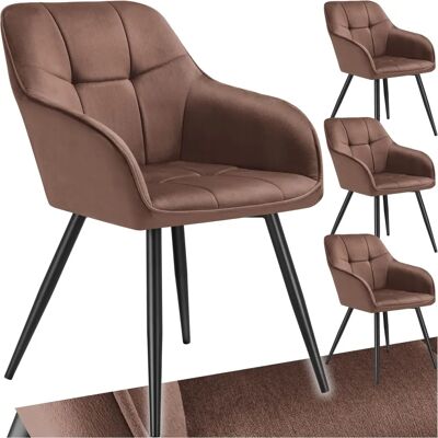 Tectake Marilyn Velvet Chair - Dining, Lounge - Set of 4 Tectake Marilyn Velvet Chair - Dining, Lounge - Set of 4