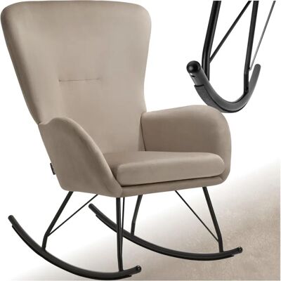 Tectake Beige Swing Chair - Comfort, Stability & Modern Design Tectake Beige Swing Chair - Comfort, Stability & Modern Design