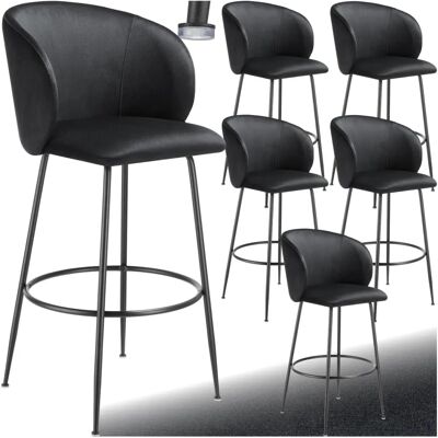 Tectake Luana Velvet Bar Stool - 3 Variant Attributes - Bar Stool Tectake Luana Velvet Bar Stool - 3 Variant Attributes - Bar Stool