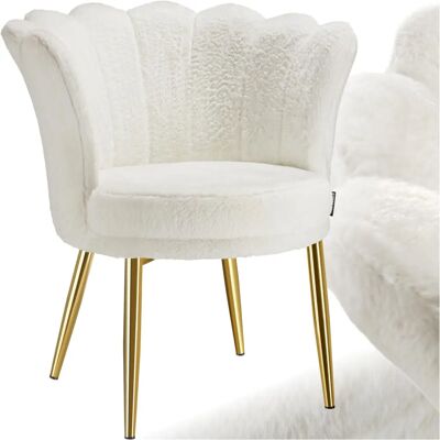 Tectake Stella Sessel - Dicke Polsterung, Blumenrücken - Wohnzimmer oder Flur Tectake Stella Sessel - Dicke Polsterung, Blumenrücken - Wohnzimmer oder Flur