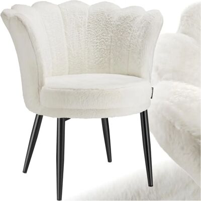 Fauteuil Stella en fausse fourrure - Relax, Reclinable, Fleur - Publicité Fauteuil Stella en fausse fourrure - Relax, Reclinable, Fleur - Publicité