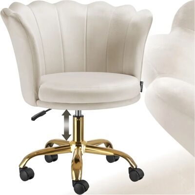Chaise de Bureau Stella en Velours Tectake - Réglable, Élégante, Confortable - Publicité Chaise de Bureau Stella en Velours Tectake - Réglable, Élégante, Confortable - Publicité