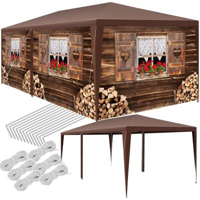 Tectake Pavillon Almchalet - Wasserfest, Abnehmbare Seitenteile - 6 m Tectake Pavillon Almchalet - Wasserfest, Abnehmbare Seitenteile - 6 m