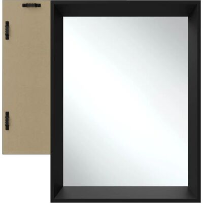 Miroir Murale Rectangulaire Elina - Cadre en Plastique, 50x70cm - Publicité Miroir Murale Rectangulaire Elina - Cadre en Plastique, 50x70cm - Publicité