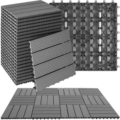 Tectake WPC Houtlook Terrastegels - 22 stuks Tectake WPC Houtlook Terrastegels - 22 stuks