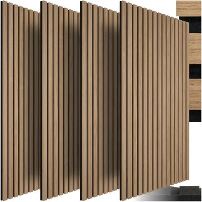 Panneaux acoustiques Sonic Wall tectake - Lot de 4 en chêne clair - Publicité Panneaux acoustiques Sonic Wall tectake - Lot de 4 en chêne clair - Publicité
