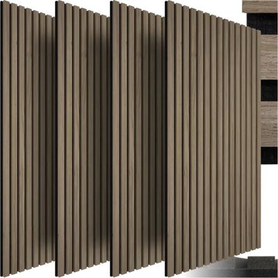 TecTake GmbH Acoustic Panels Sonic Wall Dark Oak - Acoustical Wall Decor TecTake GmbH Acoustic Panels Sonic Wall Dark Oak - Acoustical Wall Decor