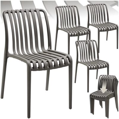 Tectake Tectake Alcudia Chaises de Jardin - Ensemble empilable et résistant aux intempéries - Publicité Tectake Tectake Alcudia Chaises de Jardin - Ensemble empilable et résistant aux intempéries - Publicité