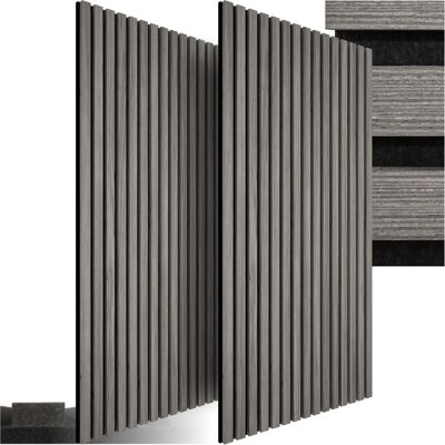Tectake Acoustic Wall Panels - Eiche hellgrau - Modern Design Tectake Acoustic Wall Panels - Eiche hellgrau - Modern Design