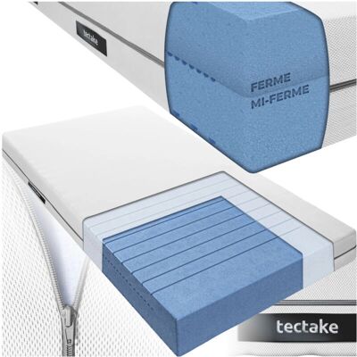 tectake - Sky - 2in1 Härte - 3D-Mesh-Bezug - mattress tectake - Sky - 2in1 Härte - 3D-Mesh-Bezug - mattress
