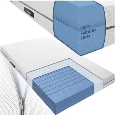 tectake Sky Mattress - 2in1 Firmness - 100x200cm tectake Sky Mattress - 2in1 Firmness - 100x200cm