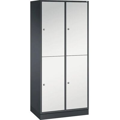 C+P Stahl-Garderobe Intro - 2 Ebenen, 4 Fächer C+P Stahl-Garderobe Intro - 2 Ebenen, 4 Fächer