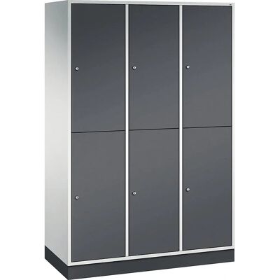 C+P Intro Stahlkleiderschrank mit 6 Fächern - Garderobenschrank C+P Intro Stahlkleiderschrank mit 6 Fächern - Garderobenschrank
