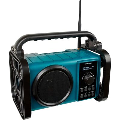 Medion E66877 Radio de chantier - Numérique, Noir & Bleu - Publicité Medion E66877 Radio de chantier - Numérique, Noir & Bleu - Publicité