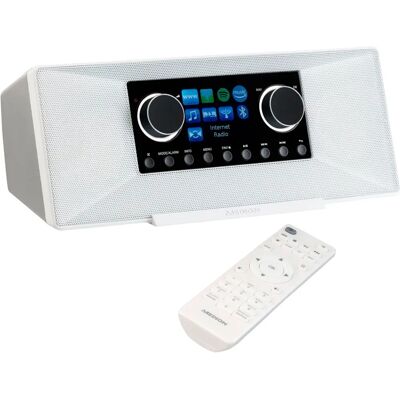 Radio Internet Stéréo Medion MD 89289 - Blanc - Publicité Radio Internet Stéréo Medion MD 89289 - Blanc - Publicité
