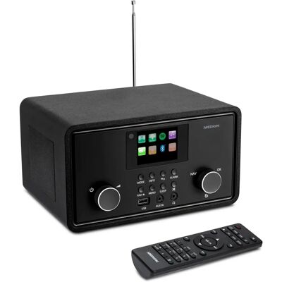 Medion P85027 Schwarzes Radio mit DAB+ & Bluetooth Medion P85027 Schwarzes Radio mit DAB+ & Bluetooth