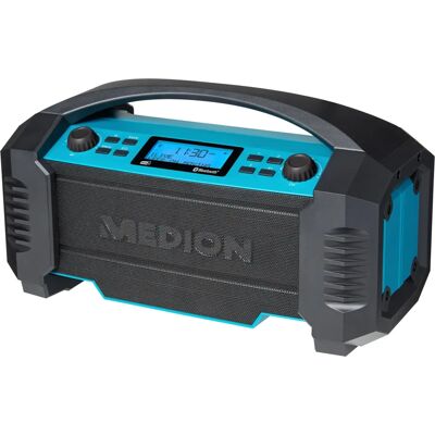 Radio Medion E66050 - Tuner analogique & numérique - Supporte AM, DAB+, FM, MW - 15W - Écran LCD bleu - Publicité Radio Medion E66050 - Tuner analogique & numérique - Supporte AM, DAB+, FM, MW - 15W - Écran LCD bleu - Publicité