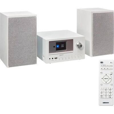 Medion P85003 Système micro audio compact - Blanc - Publicité Medion P85003 Système micro audio compact - Blanc - Publicité