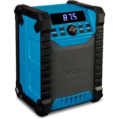 Radio numérique portable MEDION MD 43895 - Noir, Bleu - Publicité Radio numérique portable MEDION MD 43895 - Noir, Bleu - Publicité