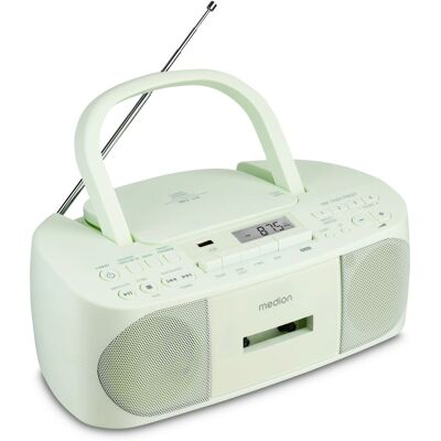 Medion E65010 Radio Mint Analogique & numérique - MP3, 6W, FM - Publicité Medion E65010 Radio Mint Analogique & numérique - MP3, 6W, FM - Publicité