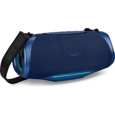 MEDION P61762 Cassa Bluetooth Portatile - IPX7 Impermeabile, 2x25W, Effetti RGB MEDION P61762 Cassa Bluetooth Portatile - IPX7 Impermeabile, 2x25W, Effetti RGB