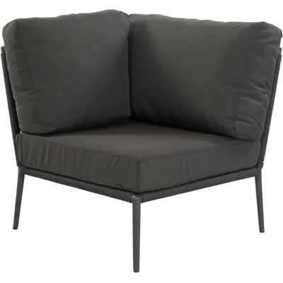 Musterring - Ibiza Eckmodul - Schwarz/Grau - Outdoor lounge module Musterring - Ibiza Eckmodul - Schwarz/Grau - Outdoor lounge module