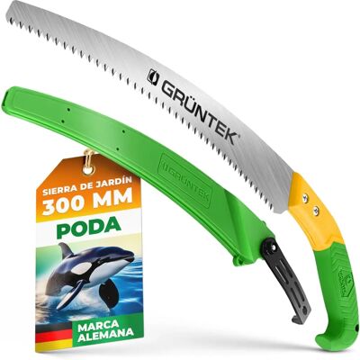 Scie d'élagage GRÜNTEK - 485 mm avec lame en acier au carbone durable - Publicité Scie d'élagage GRÜNTEK - 485 mm avec lame en acier au carbone durable - Publicité
