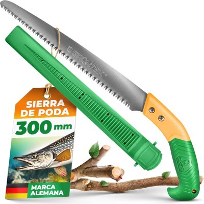 Sécateur GRÜNTEK BARRAKUDA - Acier au carbone, 7 dents/pouce, 30cm - Publicité Sécateur GRÜNTEK BARRAKUDA - Acier au carbone, 7 dents/pouce, 30cm - Publicité