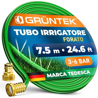 GRÜNTEK Mangueira de Jardim 7,5m Verde - Mangueira de Rega GRÜNTEK Mangueira de Jardim 7,5m Verde - Mangueira de Rega