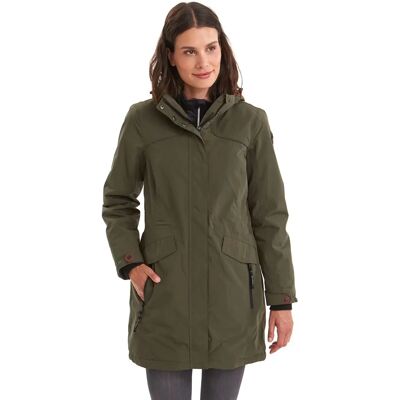 Killtec Grindavik WMN CT B Olive Green Waterproof Functional Parka - Jacket Killtec Grindavik WMN CT B Olive Green Waterproof Functional Parka - Jacket