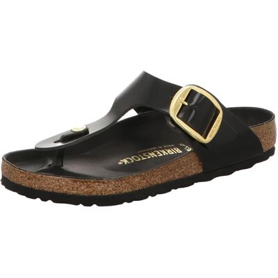 Birkenstock Gizeh Big Buckle Pelle Naturale Patinata - nera (regolare) Birkenstock Gizeh Big Buckle Pelle Naturale Patinata - nera (regolare)