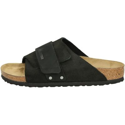 Birkenstock Kyoto Suede Leather Unisex Sandals - Black Birkenstock Kyoto Suede Leather Unisex Sandals - Black