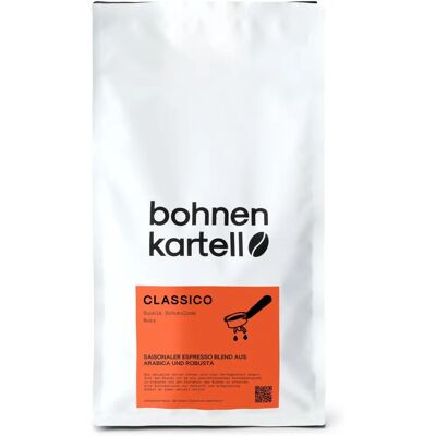 Bohnenkartell - Classico Espresso - 1 kg Ganze Bohne - Kaffee Bohnenkartell - Classico Espresso - 1 kg Ganze Bohne - Kaffee