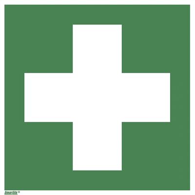 Señal de Emergencia y Rescate - 200x200mm, Verde, 10 unidades Señal de Emergencia y Rescate - 200x200mm, Verde, 10 unidades