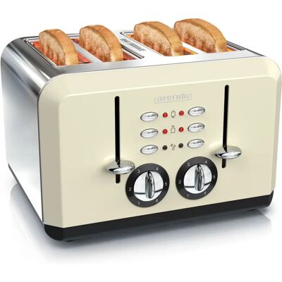 Arendo Beiger 4-Scheiben Toaster - Toaster Arendo Beiger 4-Scheiben Toaster - Toaster