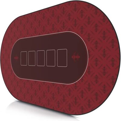 CSL - Pokermatte 1000x600 - Rot - Oval - Pokermatte CSL - Pokermatte 1000x600 - Rot - Oval - Pokermatte