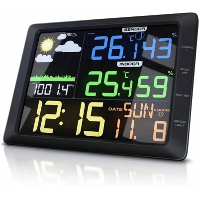 Bearware - Wetterstation - Farbdisplay - Schwarz - Weather Station Bearware - Wetterstation - Farbdisplay - Schwarz - Weather Station